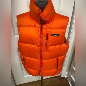 Ralph Lauren RLX Orange Puffer Vest